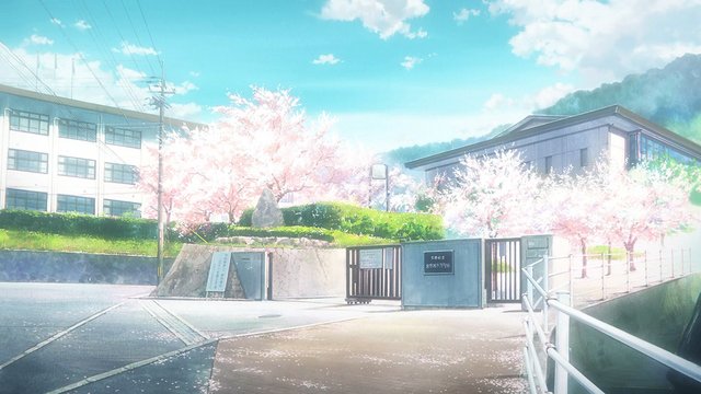 Memory at the North Uji High School Gate with Cherry Blossoms
